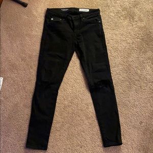 Ag-Ed Denim Jeans The Legging Super Skinny Black